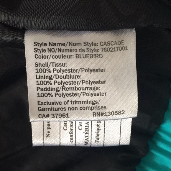 Turquoise Firefly Aquabase 5K Women's Winter Jacket - Picture 12 of 12